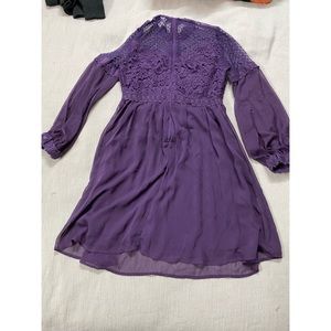 Xhilaration Purple lace dress